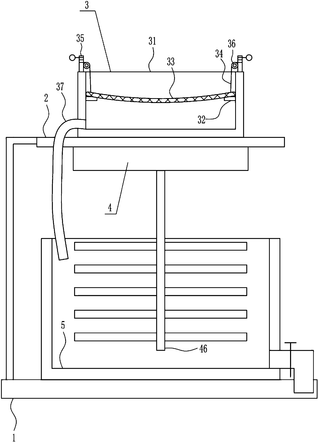 Multi-grade purification treatment device for sewage treatment