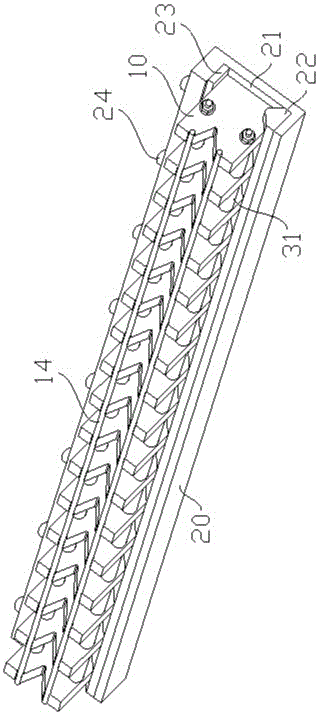 Bending machine lower mold, laminated combination non-indentation bending lower mold device