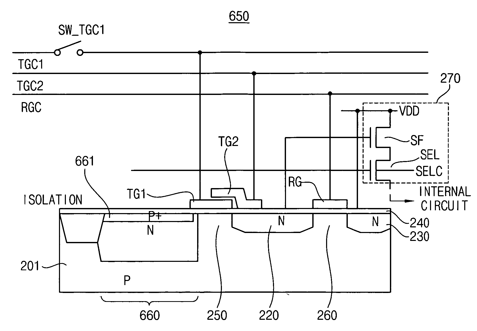 Active pixel sensor with coupled gate transfer transistor