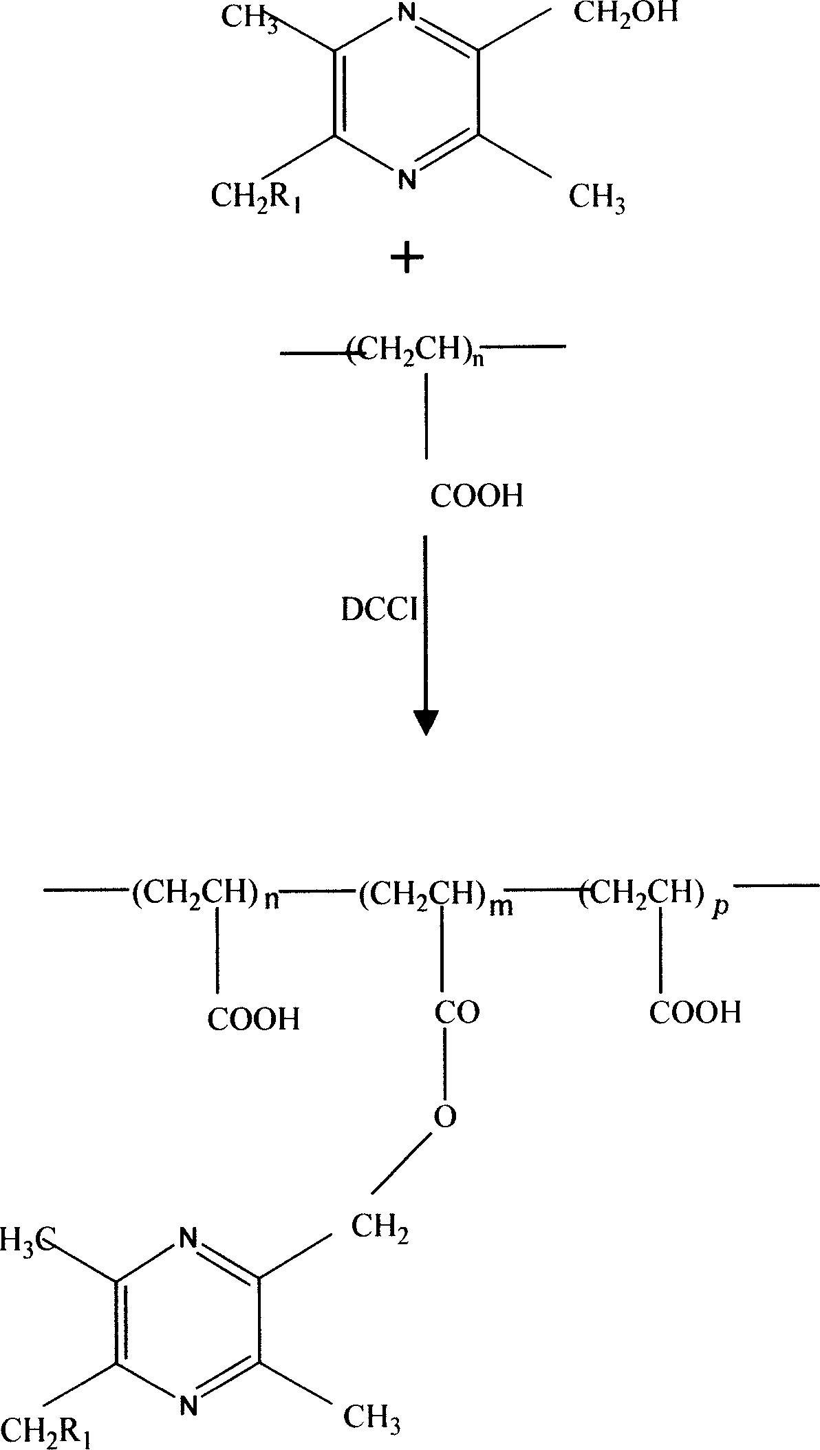Aldehydic acids tetramethylpyrazine ester and method for preparing same