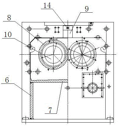 Novel landing-type integral side support of internal mixer