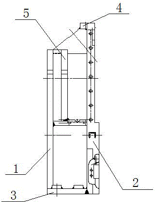 Novel landing-type integral side support of internal mixer