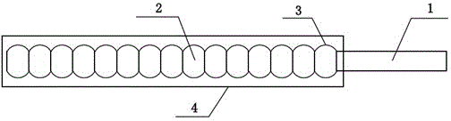 Absorption rod for scalp grease