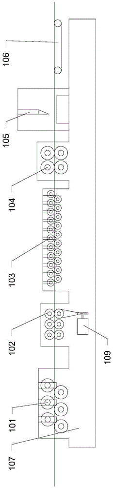 Metal wire straightening and cutting machine