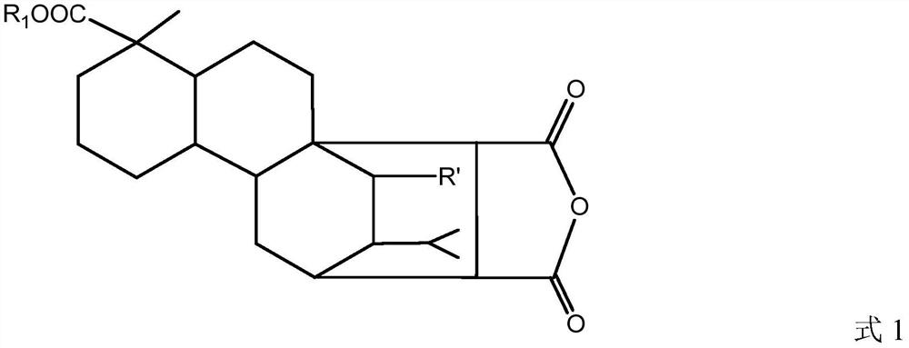 A kind of rosin-based reactive flame retardant curing agent and preparation method thereof