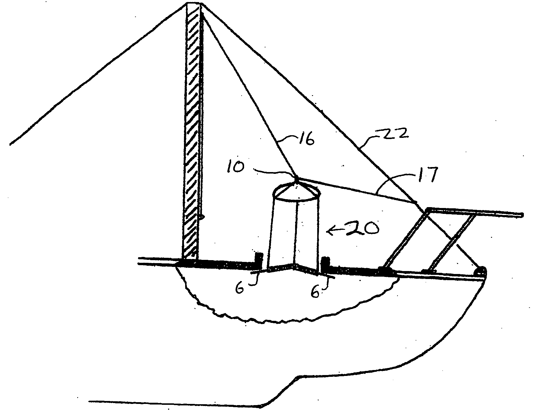 Three-sided wind scoop