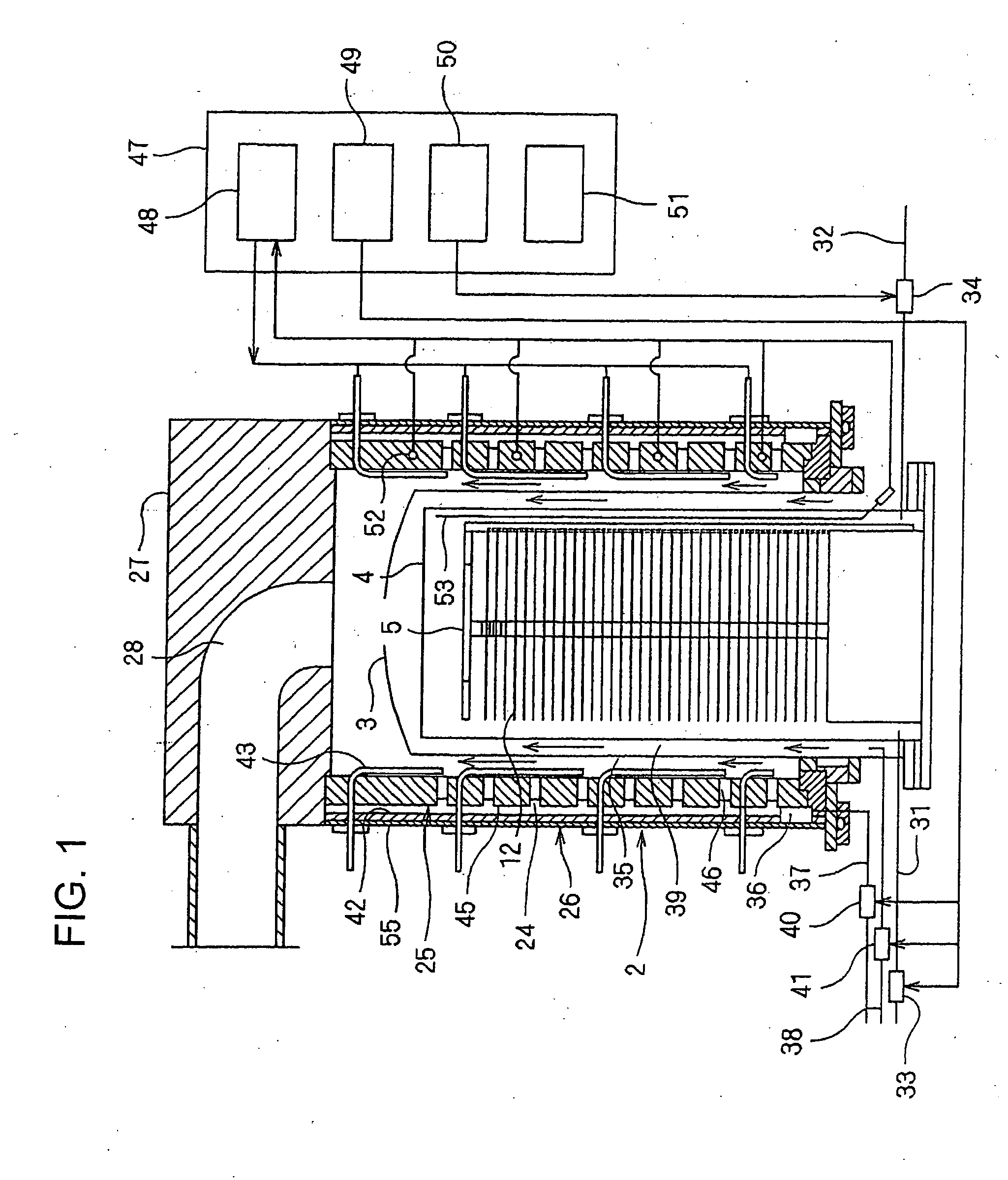 Substrate processing apparatus, heating apparatus for use in the same, method of manufacturing semiconductors with those apparatuses, and heating element supporting structure