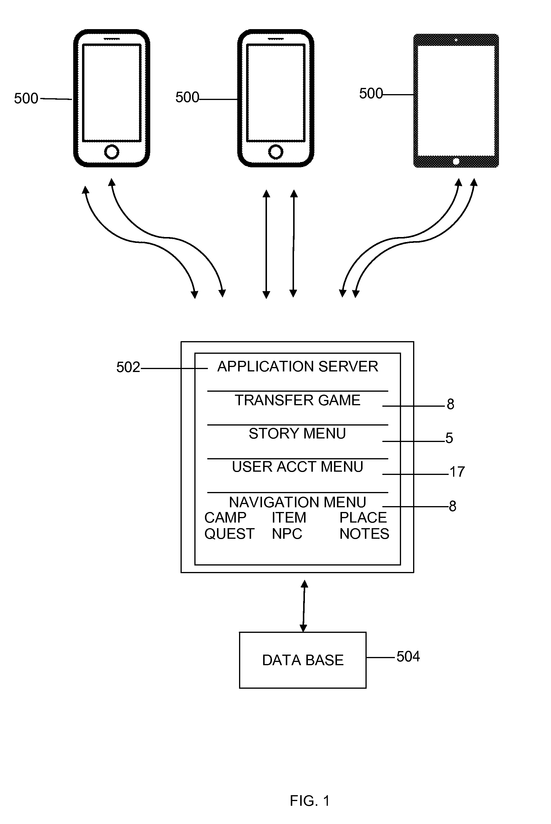 Role playing game notebook application