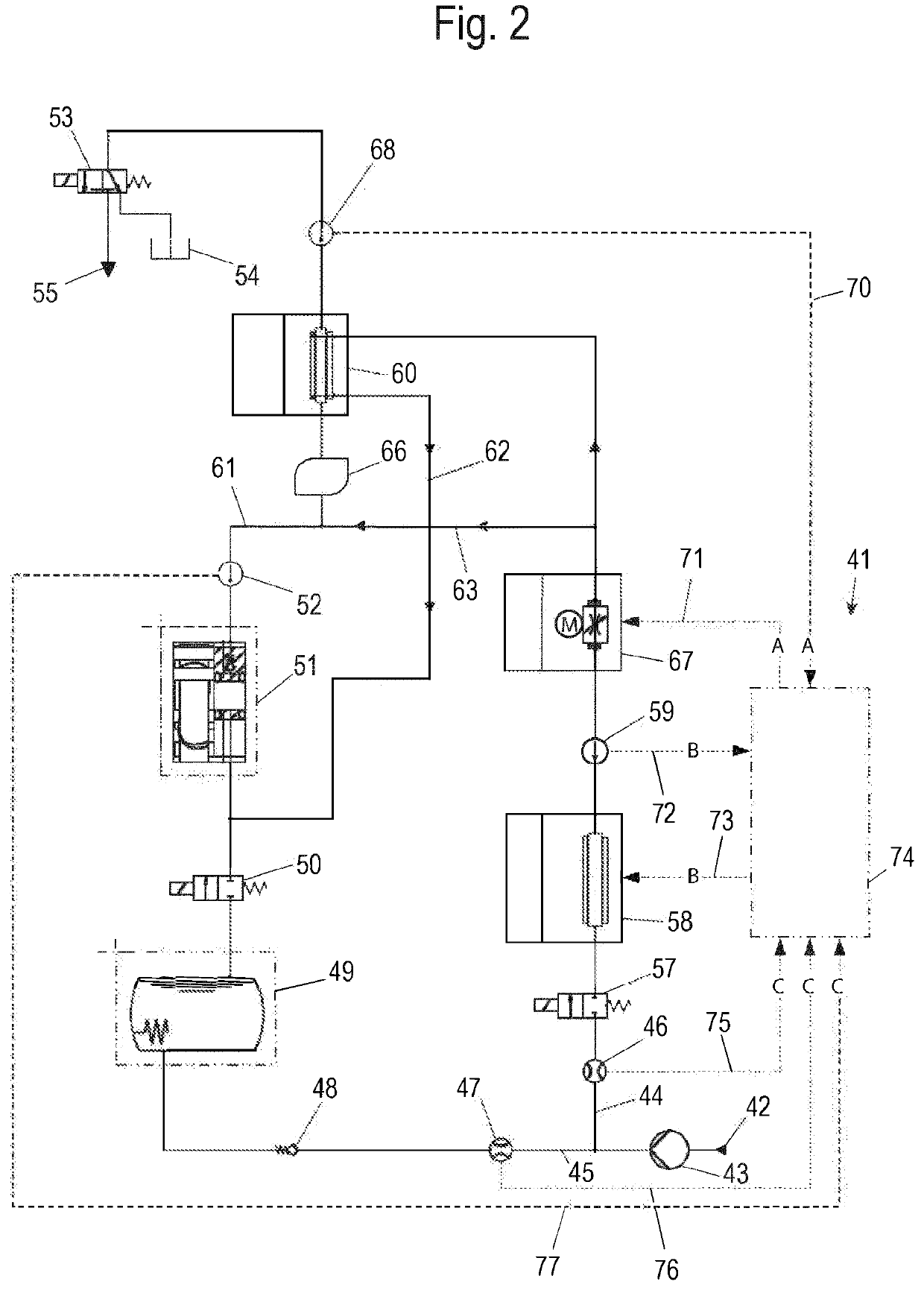 Method for adjusting the dispensing temperature of a caffeinated hot beverage and automatic beverage maker for preparing a caffeinated hot beverage having a specified dispensing temperature