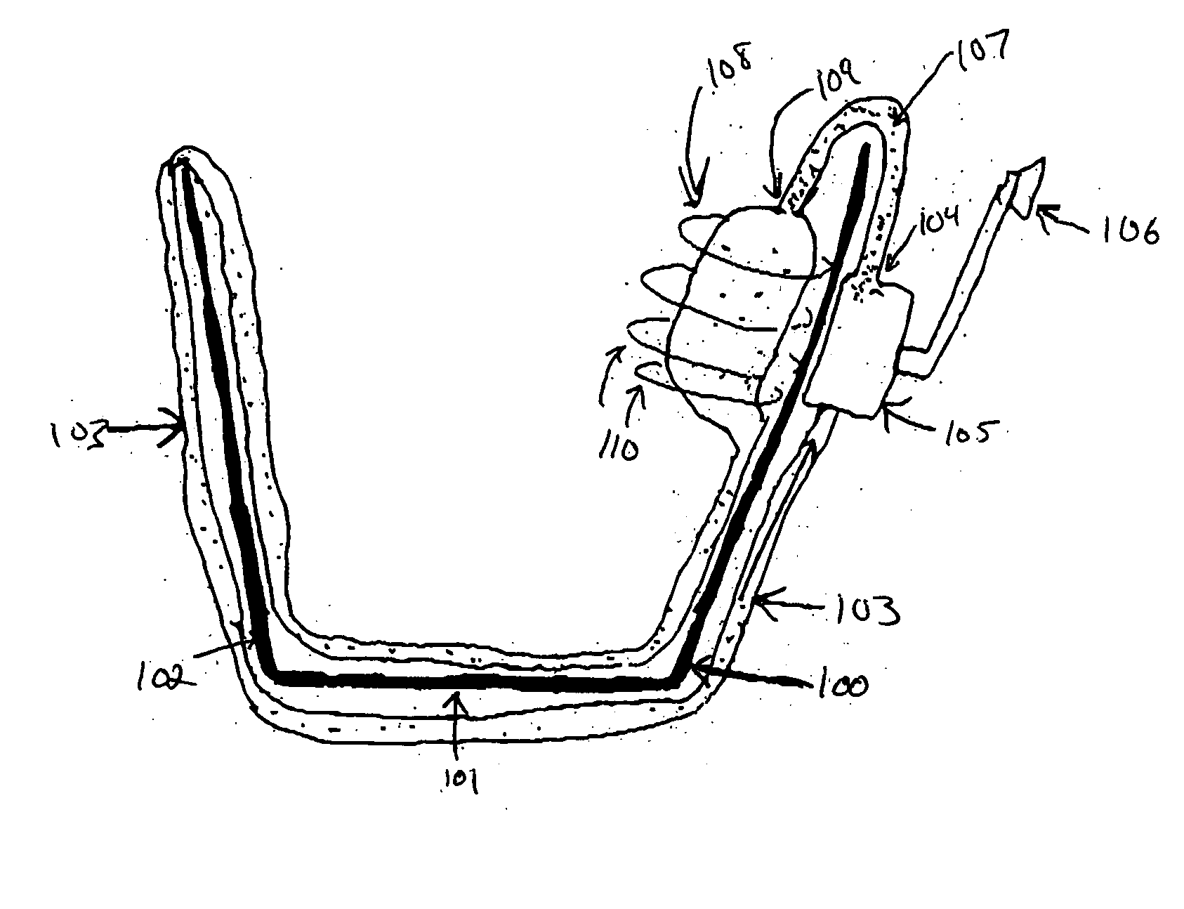 Apparatus for cooling liquid in a portable container