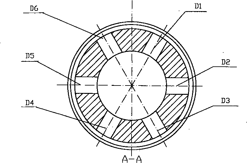 Carburetor hollow throat of dual-fuel automobile