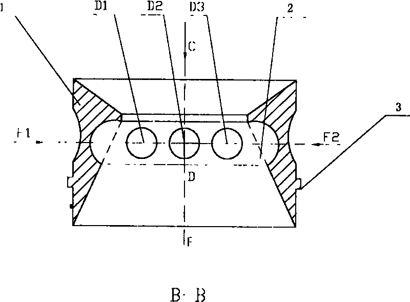 Carburetor hollow throat of dual-fuel automobile