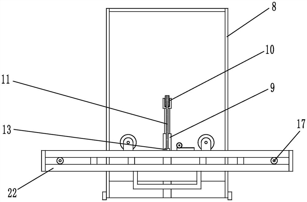 A mobile support frame for assembling walls