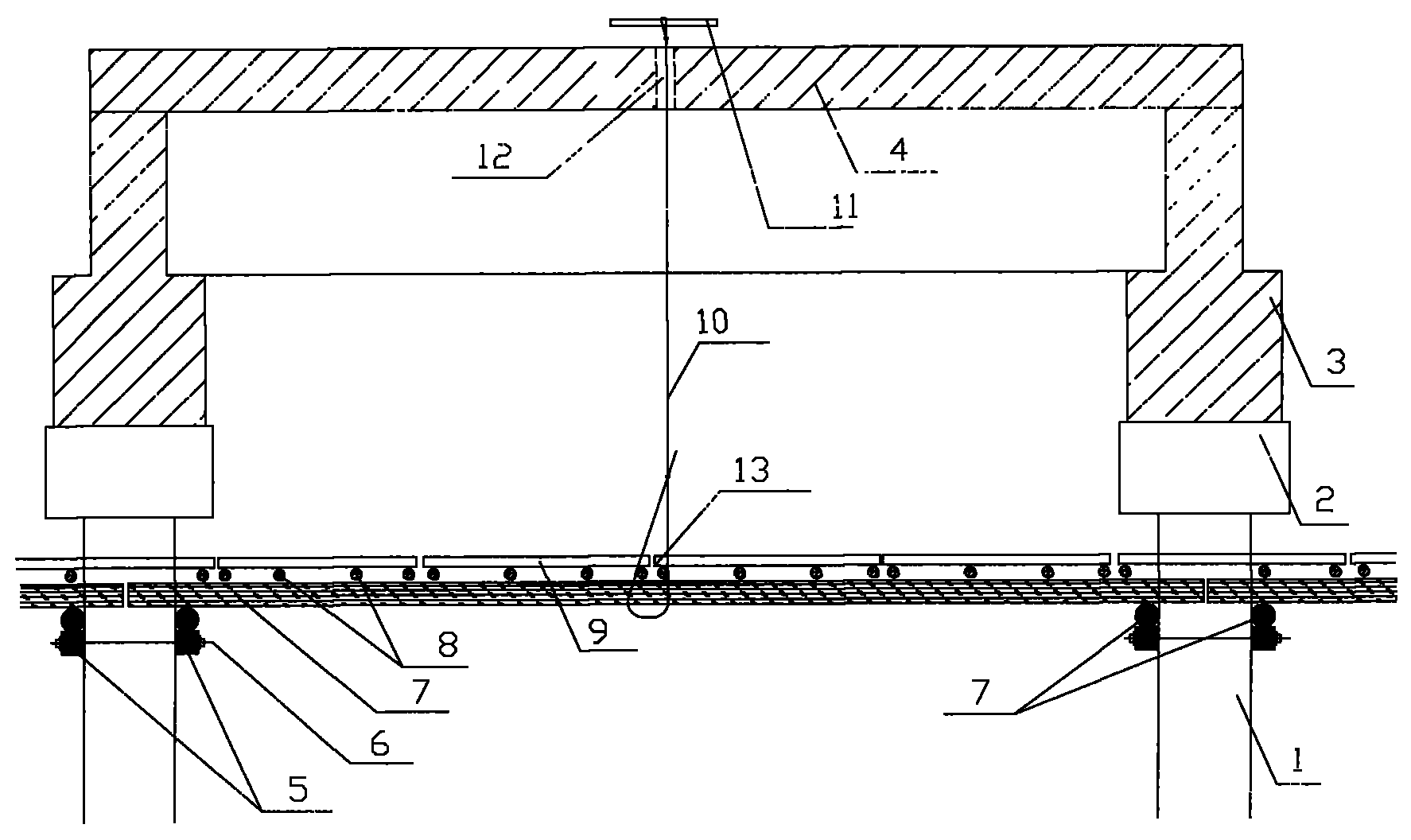 Maintenance and reinforcement method for old dock