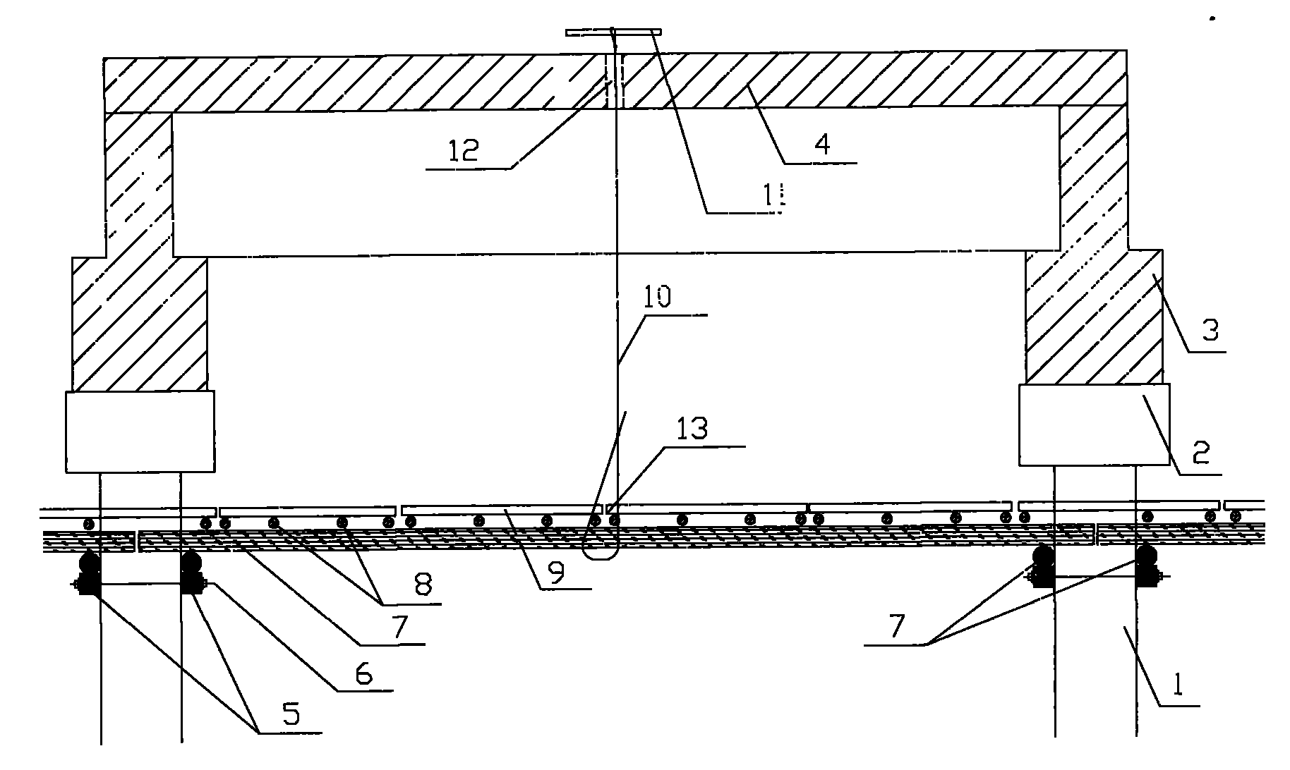 Maintenance and reinforcement method for old dock