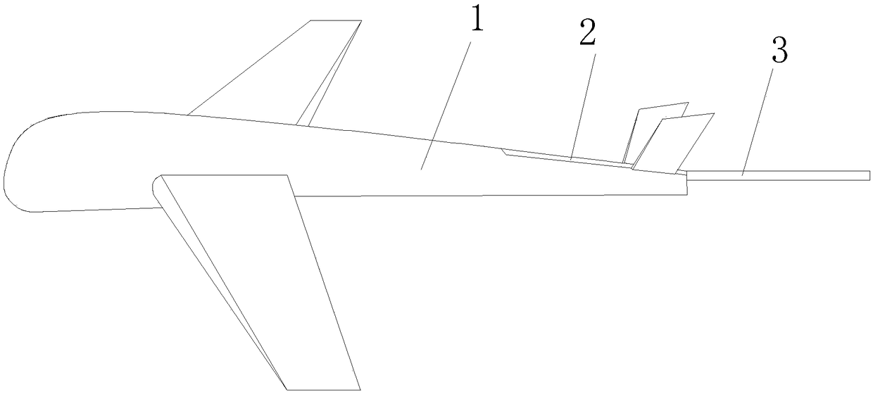 An unmanned aerial vehicle with a back-mounted solar panel