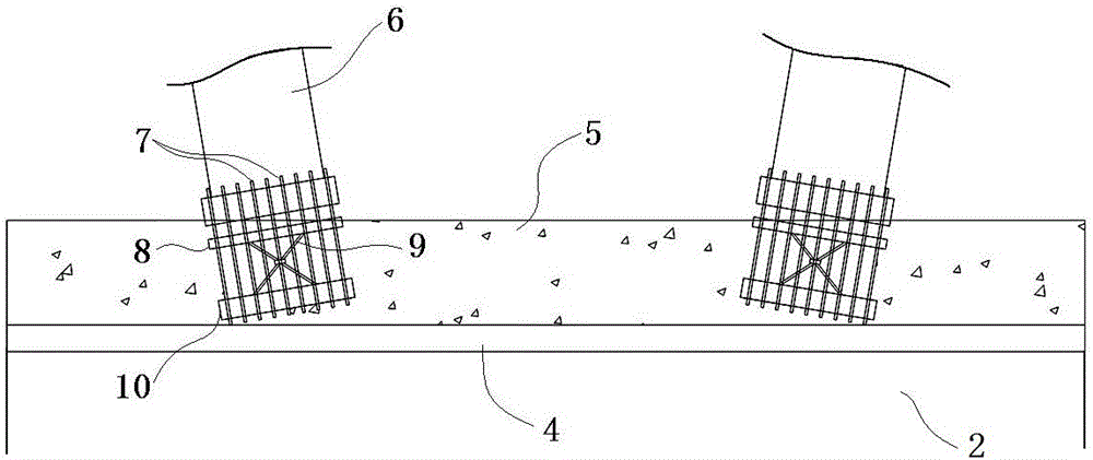 Large-angle inclined leg pier pouring construction method