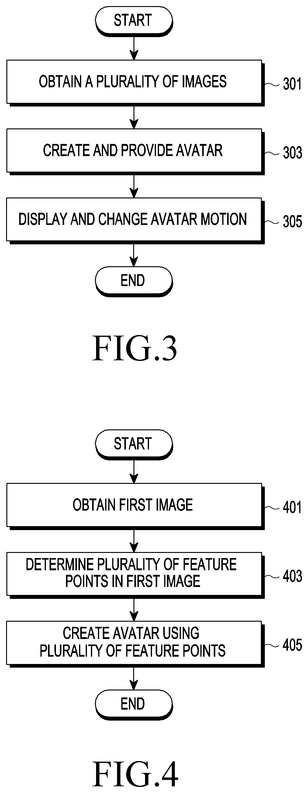Electronic device displaying avatar motion-performed as per movement of facial feature point and method for operating same
