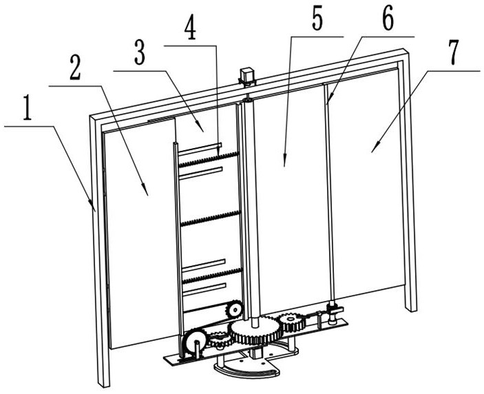 Rapidly opened and closed electric folding door