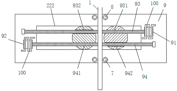 Cooling type bending equipment with single guide sliding chute for power transmission cable and bending method thereof