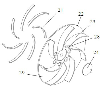 Centrifugal fan capable of avoiding fiber aggregation and centrifugal blower with centrifugal fan