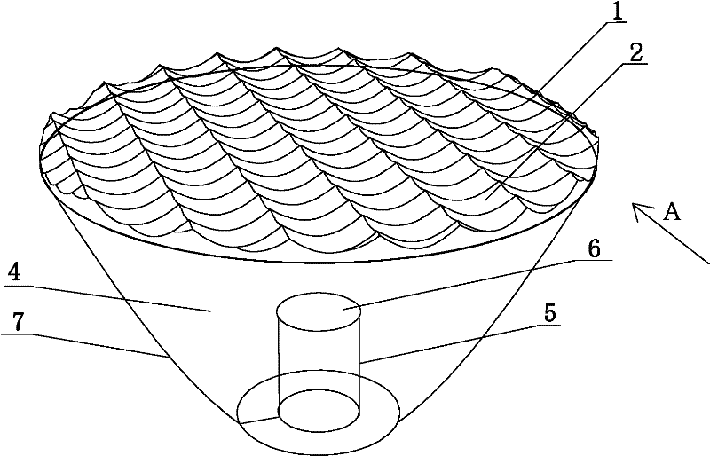 Light emitting diode (LED) lamp optical lens