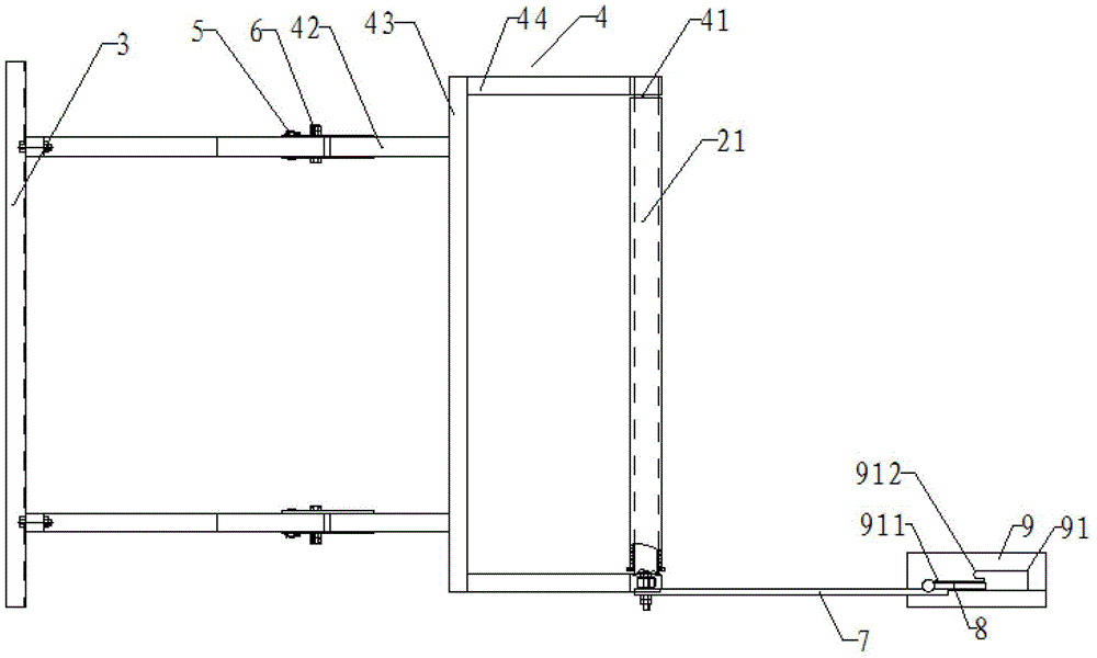 Automatic film cutting device of film spreading machine