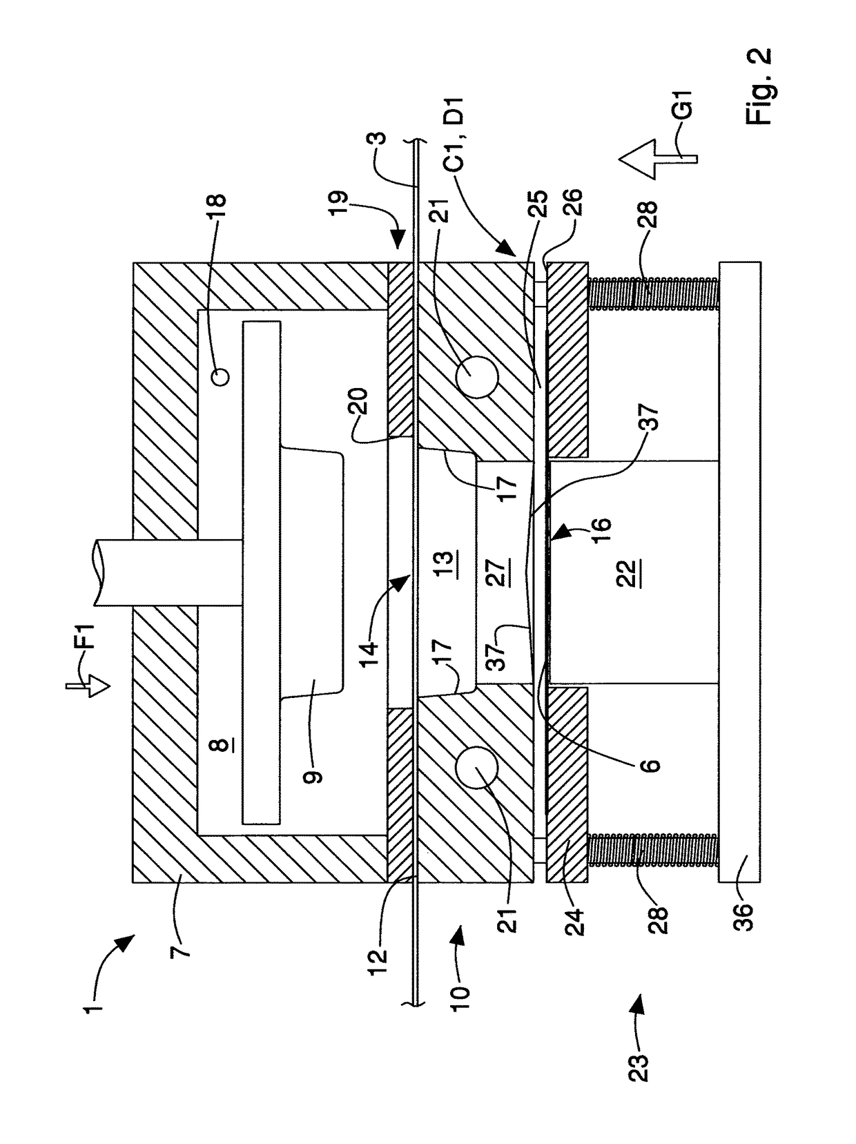 Apparatus for forming and labeling an object and object so obtained