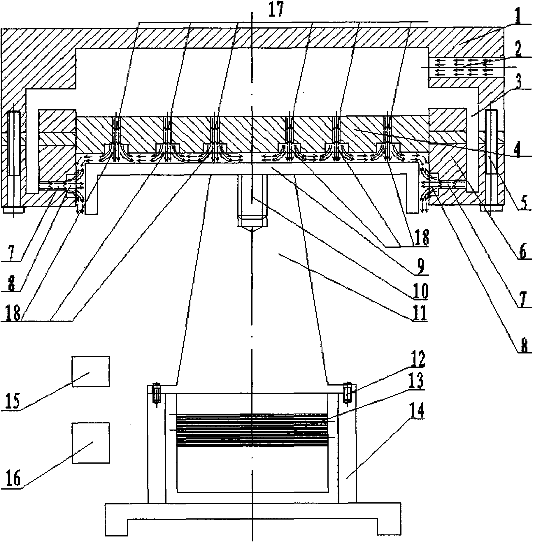 Ultrasonic levitation and air floatation mixed suspension damping device