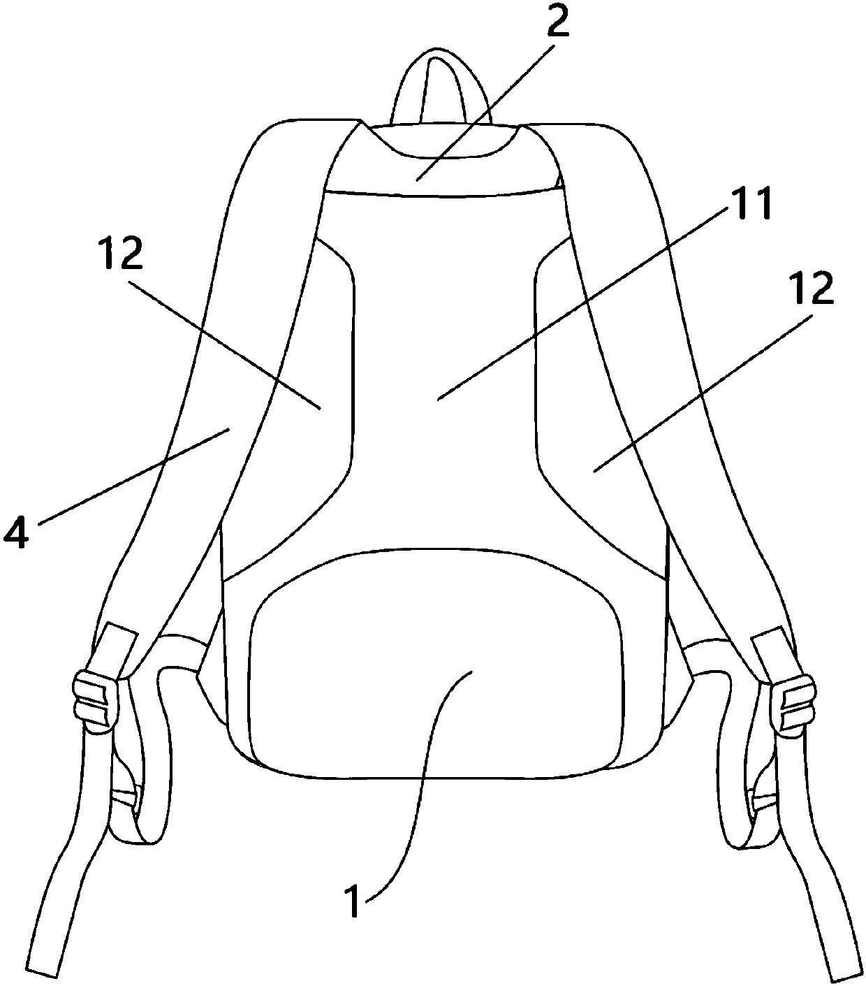 Pressure reduction backpack