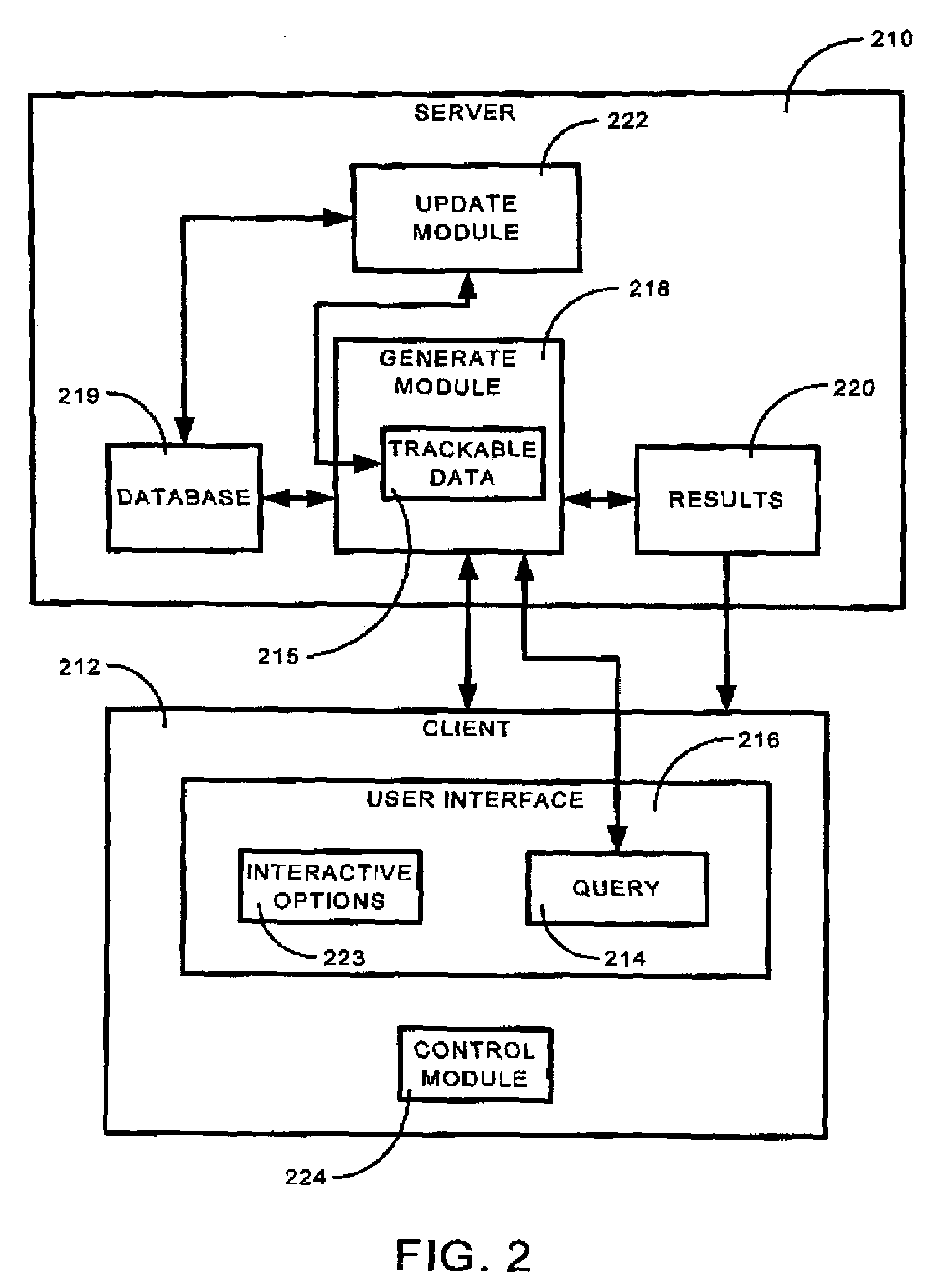 System and method for dynamically providing personalized tracked data and automatically updating the data