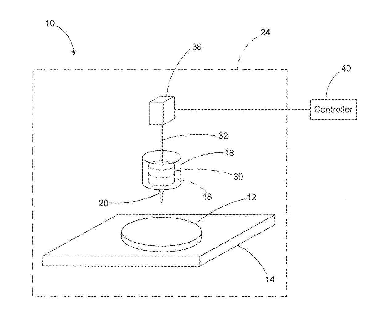 Method of producing solid propellant element