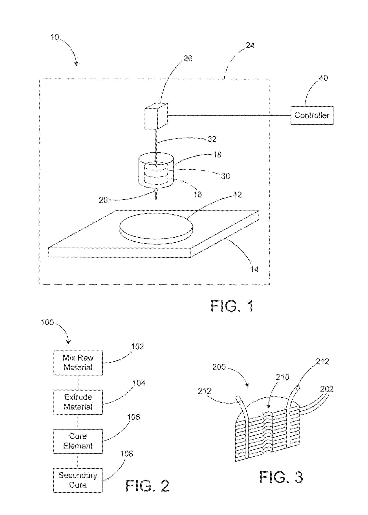 Method of producing solid propellant element