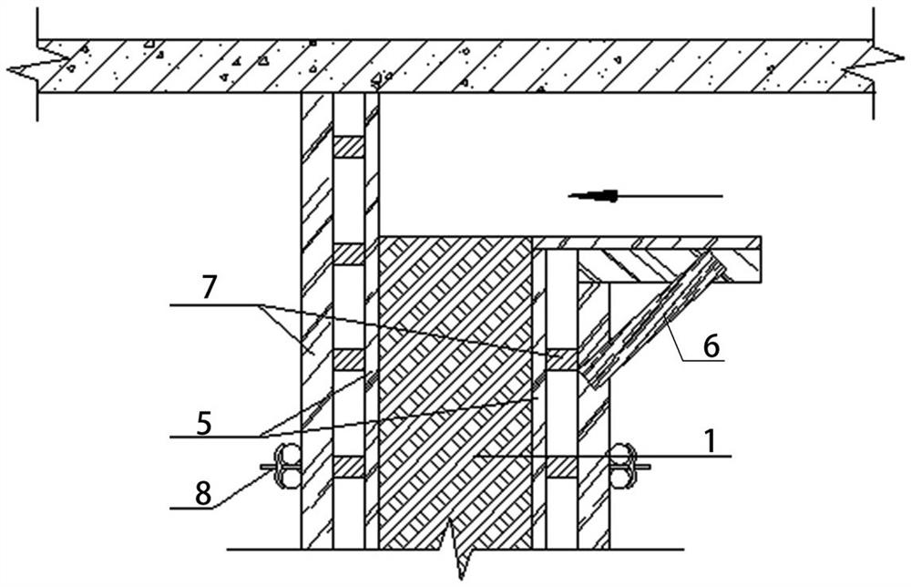 A modern landscape decorative rammed earth wall and its construction method