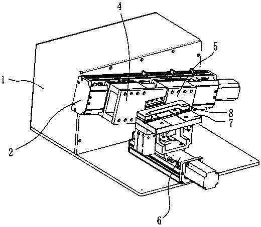 Linear chamfer cable stripping device