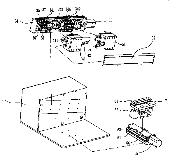 Linear chamfer cable stripping device