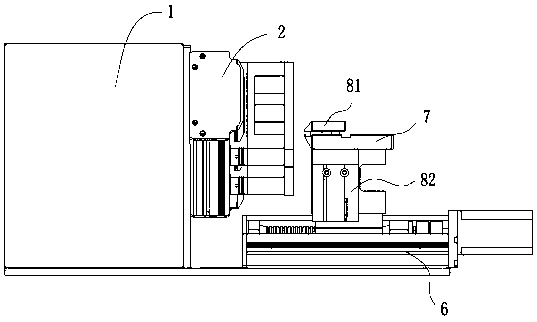 Linear chamfer cable stripping device