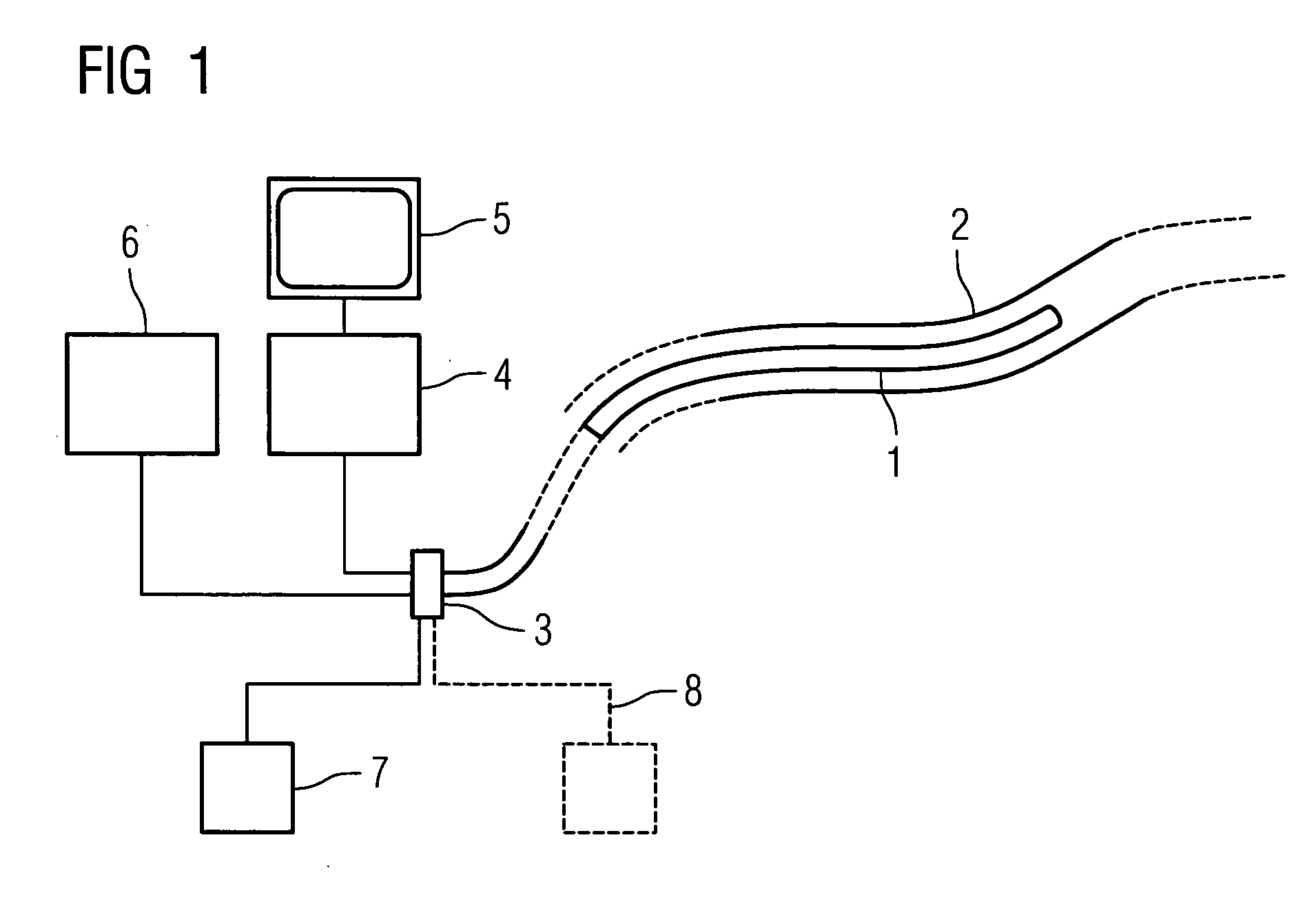 Catheter for inserting into a vessel