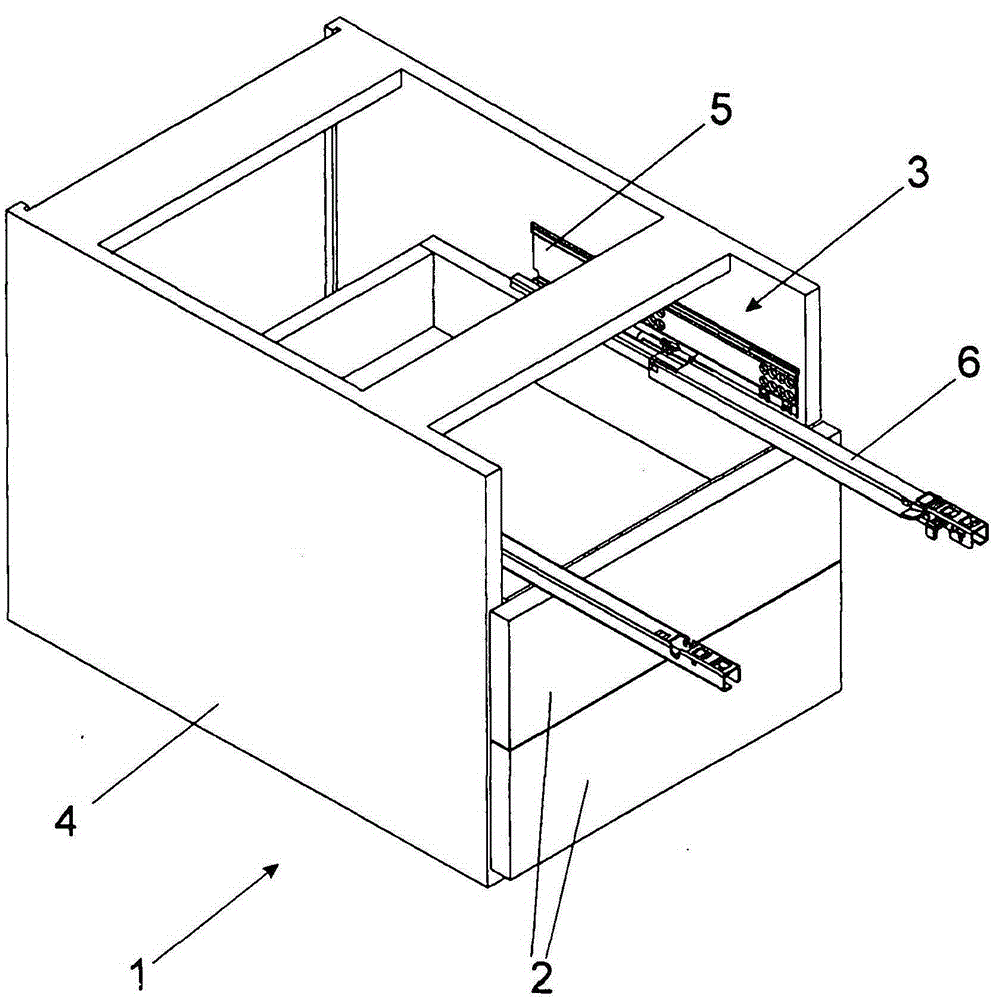 drawer pull-out guide