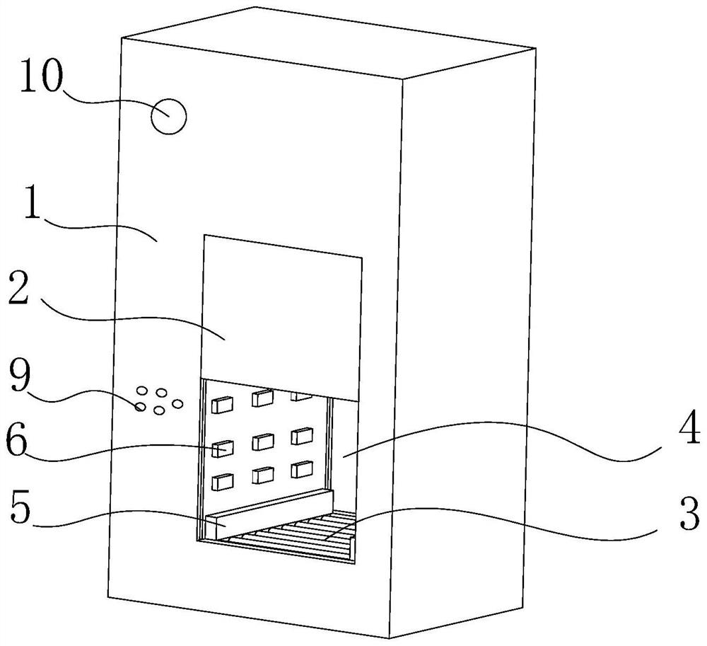 Automatic lifting delivery window suitable for hospital disinfection and supply center