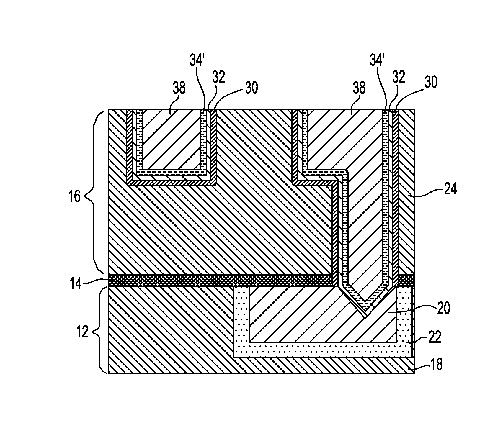 Large grain size conductive structure for narrow interconnect openings
