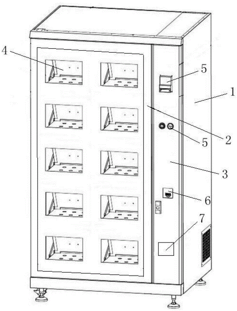 Vending machine capable of automatically replenishing goods repeatedly