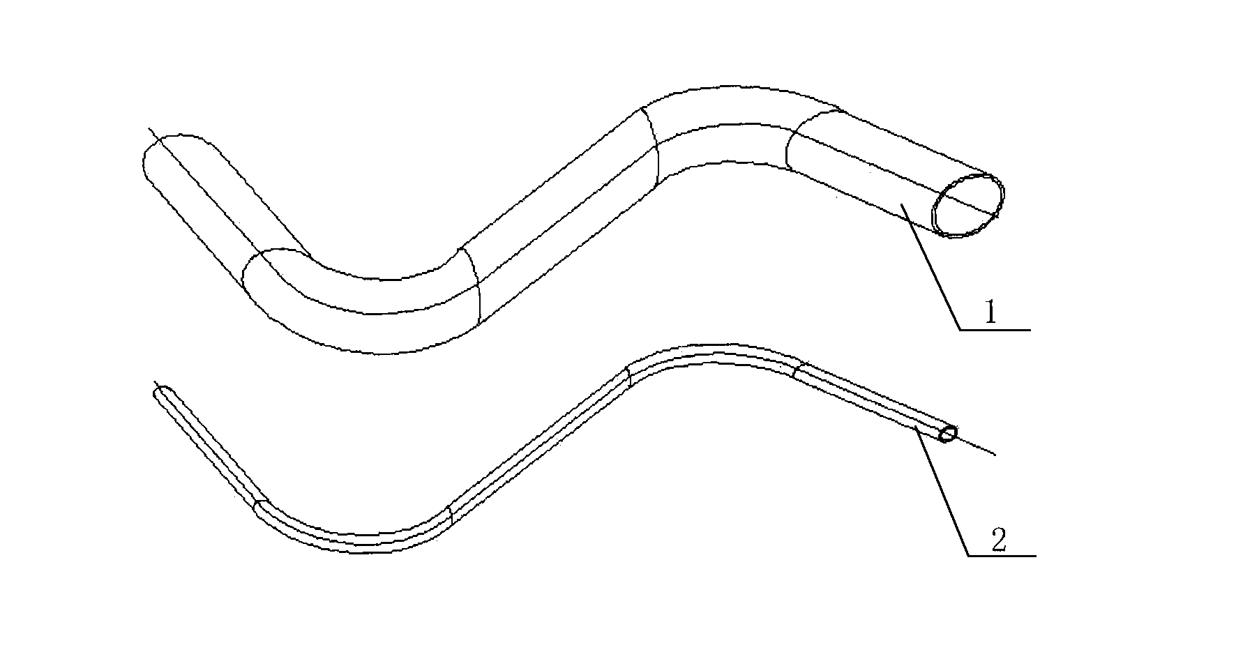 Method for taking and manufacturing guide tube real samples