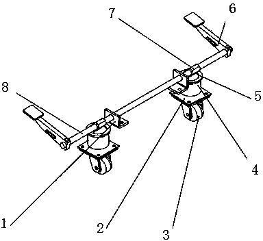 Universal motion switching mechanism for electric wheelchairs