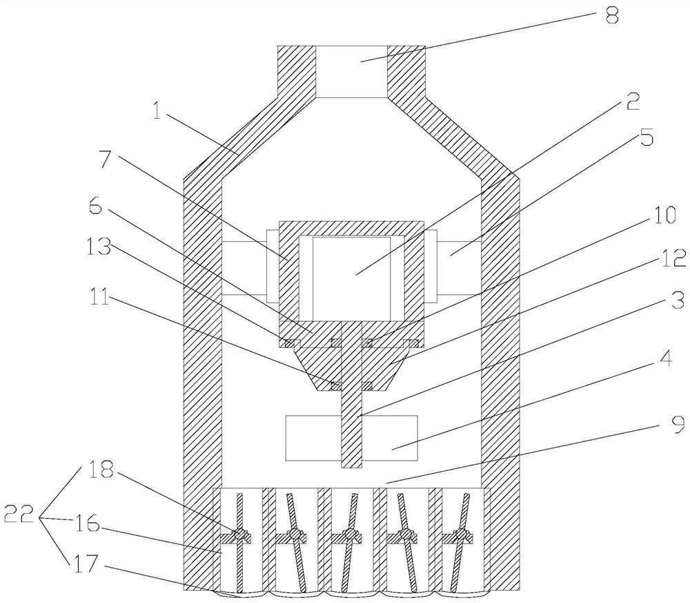 High-sealing anti-blocking submersible axial flow pump