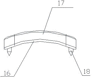 Steel plate for anterior cervial internal fixation and guiding device