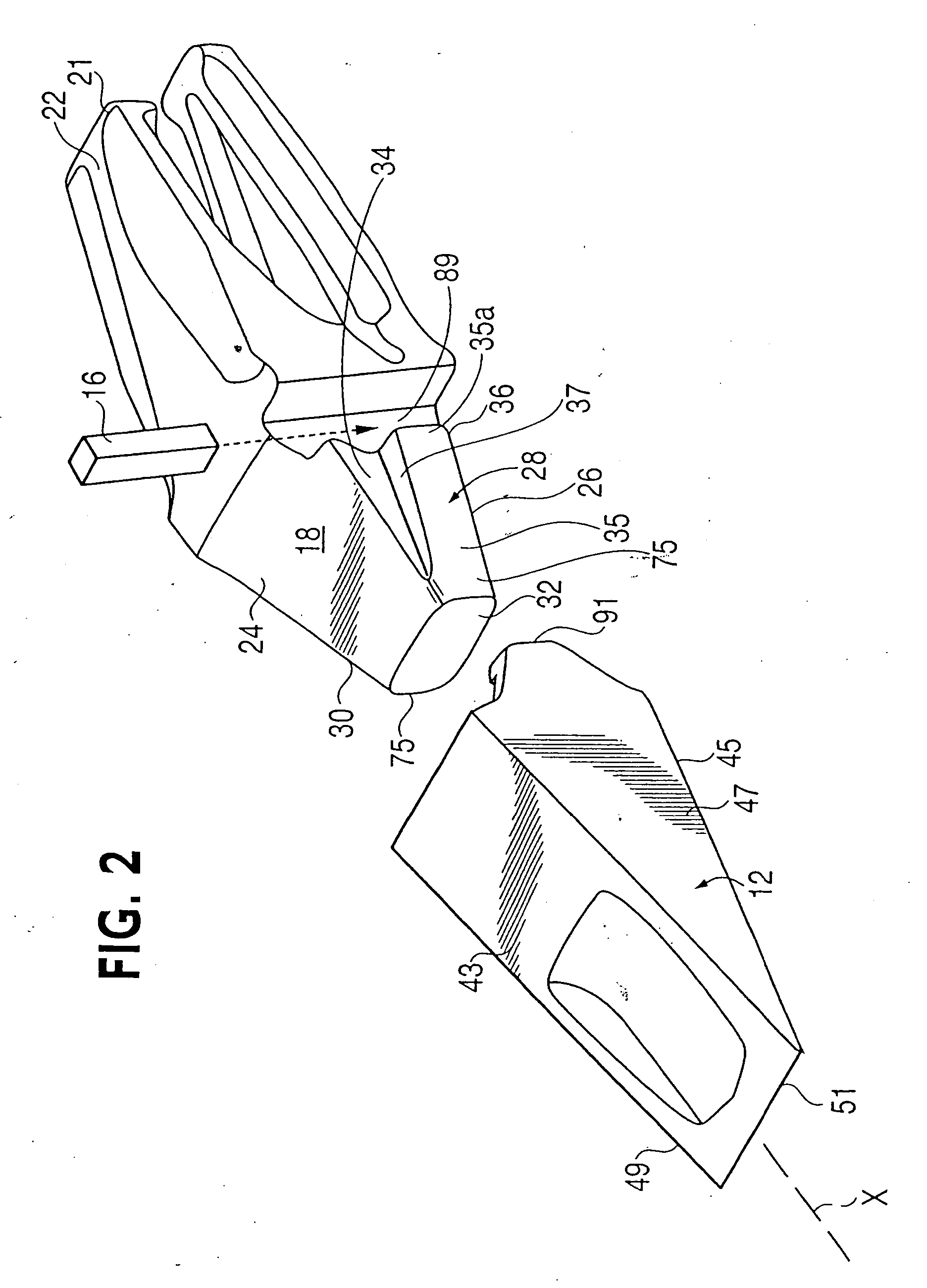 Point and adapter assembly
