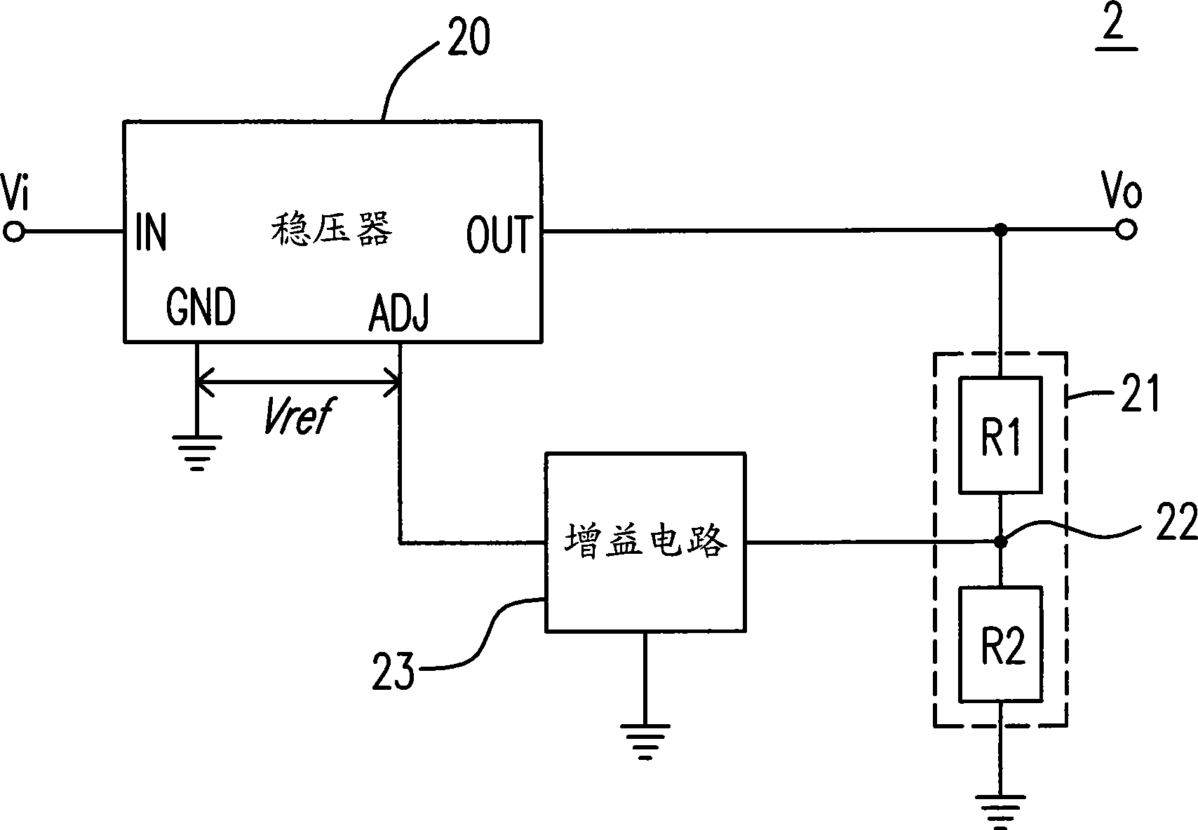 Power supply circuit capable of generating output voltage close to zero and its regulation method