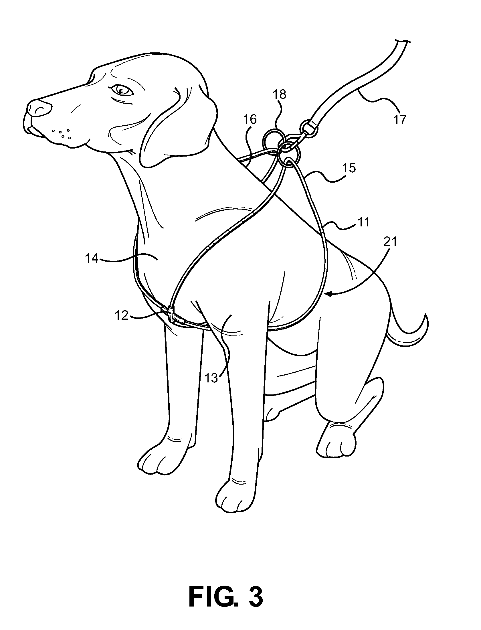 Looped Dog Walking Harness