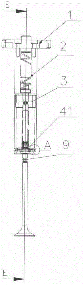 Pressure head assembly for assembling of engine valve lock plate